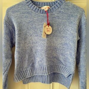 Girls soft blue sweater
